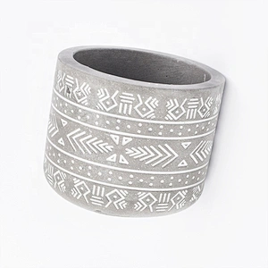Supply round concrete candle holders handmade home decorative