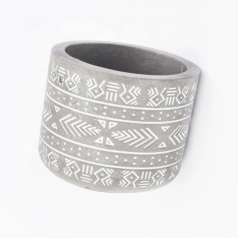 Supply round concrete candle holders handmade home decorative