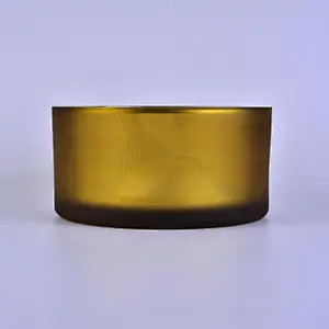 large glass candle vessel,  luxury electroplating glass candle container