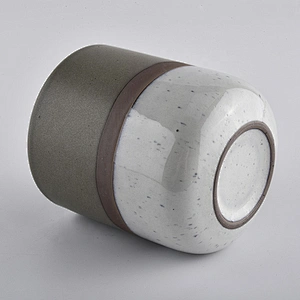 8oz 14oz China cylinder bulk decorative ceramic candle vessels jar