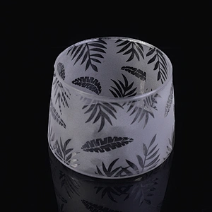 Modern matte candle tins glass table candle container wedding centerpieces wholesales