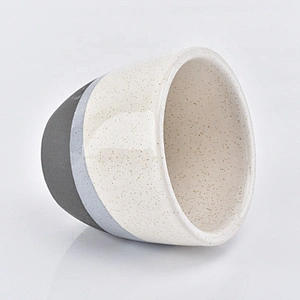 40ml Custom round ceramic candle cup  home decor