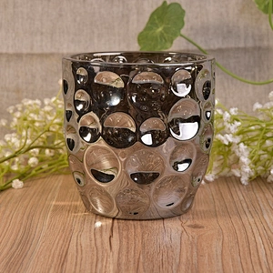 Luxury custom candle jar glass mercury candle cup wholesales