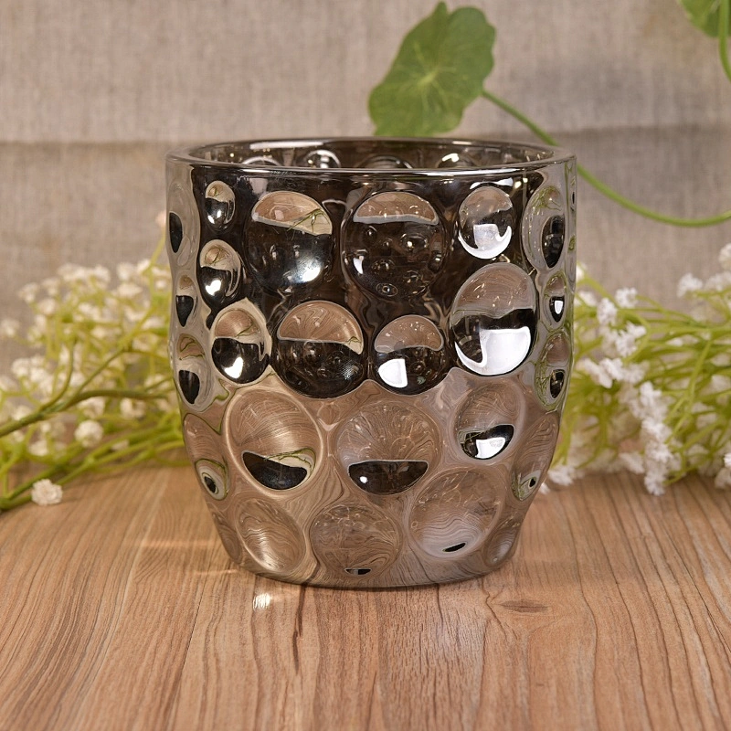 Luxury custom candle jar glass mercury candle cup wholesales