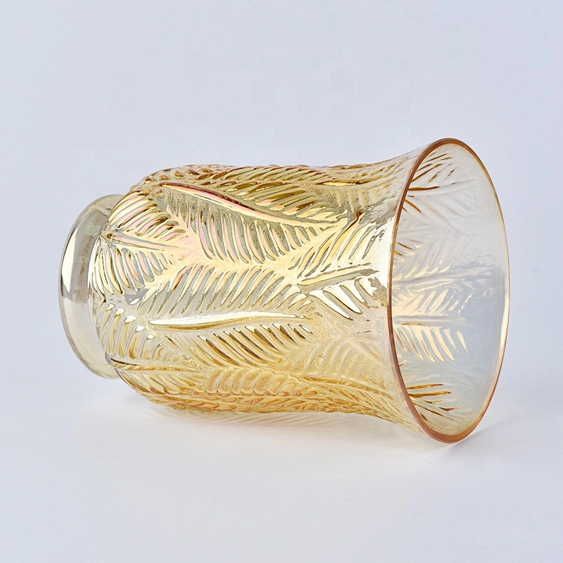 Clear high spraying candle container tea light glass candle vessel wedding decoration in bulk