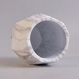 Empty concrete candle container matte pillar candle jars in bulk