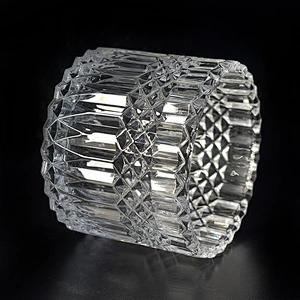 Clear luxury Glass Candle jar home Decor