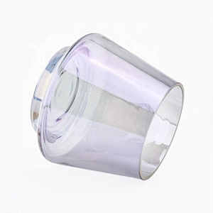 435ML Elegant Glass Candle Jar for home decoration