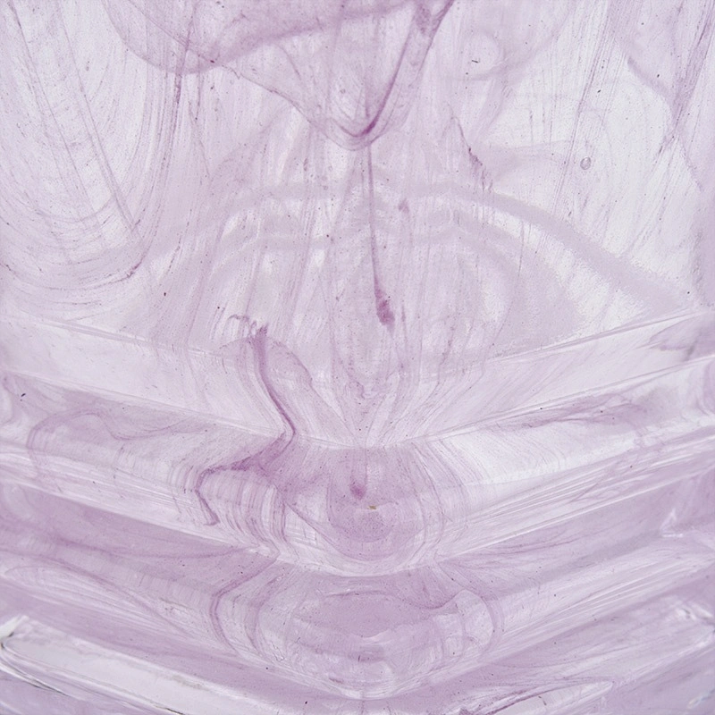 Lovely pink color glass candle holder wholesale candle jar