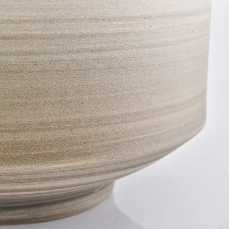Scentted ceramic candle containers with various sizes
