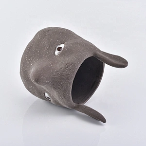 Animal-shape ceramic votive candle vessel customized candle holders home decor wholesale