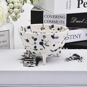 Vintage handmade ceramic candle jars tea light candle tin containers home decor