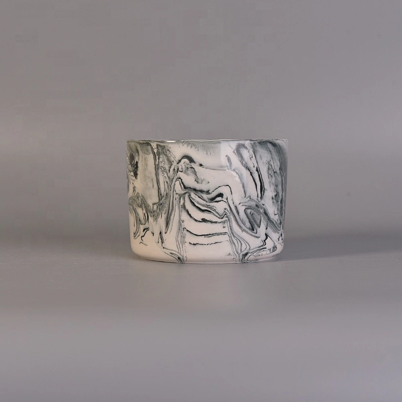 Cylinder hurricane ceramic candleholder for home decor
