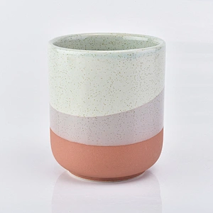 modern ceramic candle jar, 12 oz ceramic vessel for candles