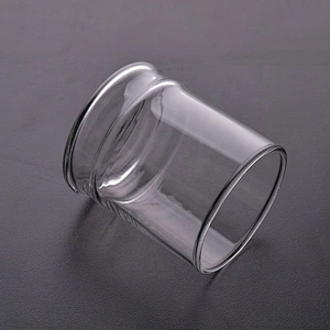 Clear machine blown candle holder glass tea light candle jar home decorative factory