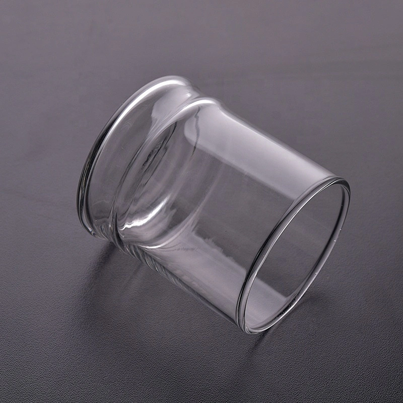 Clear machine blown candle holder glass tea light candle jar home decorative factory