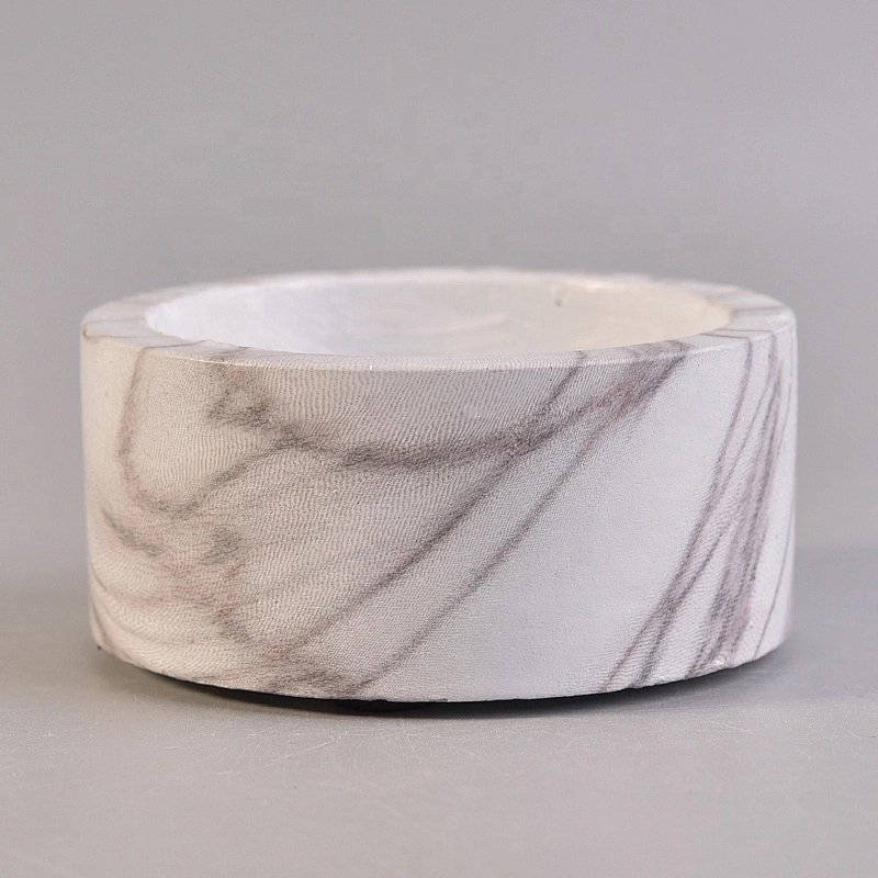Hurricane concrete candle containers round candle vessel wholesales