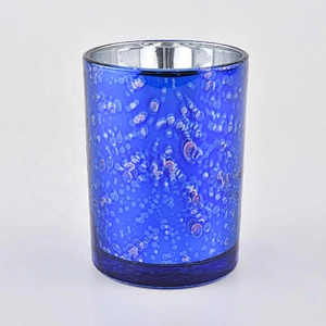 Customized decoration decorative glass candle jars for centerpieces for weddings