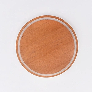 Oval wooden lid for glass candle holder supplier