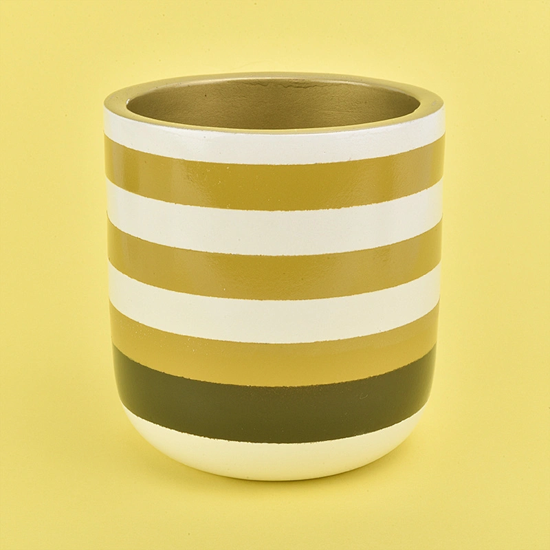 12 oz concrete jar for candles, colored candle holders