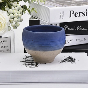 Colored glazed ceramic candle jar votive wick holders home decoration
