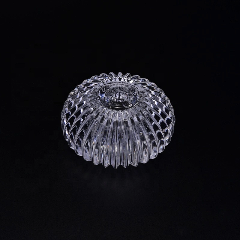 Sunny tealight empty round crystal candle glass container