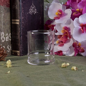 Clear machine blown candle holder glass tea light candle jar home decorative factory