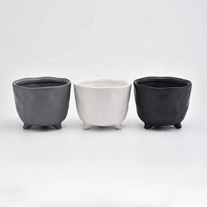 Antique candle jars ceramic decorative candle holder black