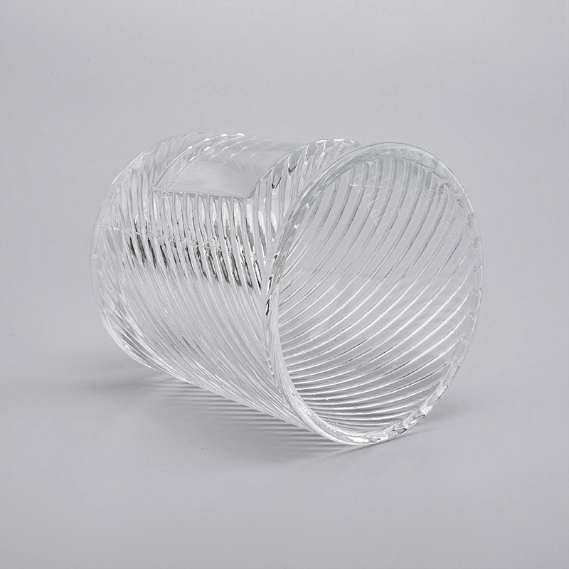 wholesale clear glass candle jars can be make different decoration candle holder