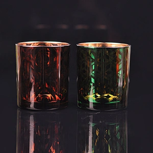 Sunny luxury decorative tealight crystal glass candle jar 6oz 8oz 10oz