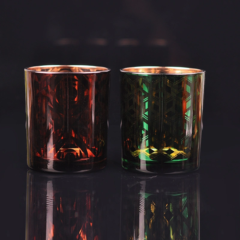 Sunny luxury decorative tealight crystal glass candle jar 6oz 8oz 10oz