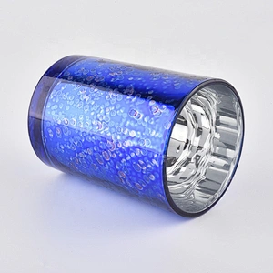 Customized decoration decorative glass candle jars for centerpieces for weddings