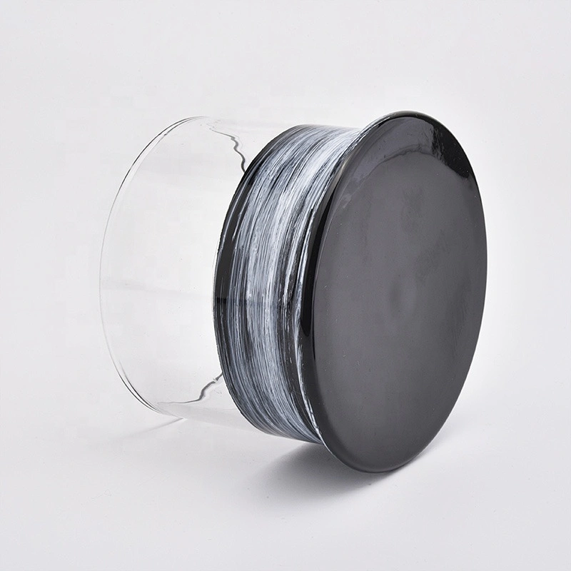 Custom hurricane clear Glass Candle Jars candle Holder with lid wedding decoration centerpieces