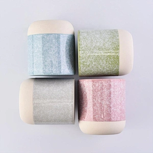 10oz ceramic jars with colorful glazing for candle making