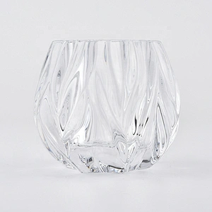 Sunny geo tealight crystal luxury glass candle jar