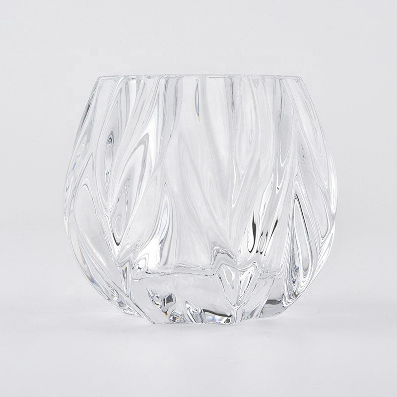 Sunny geo tealight crystal luxury glass candle jar