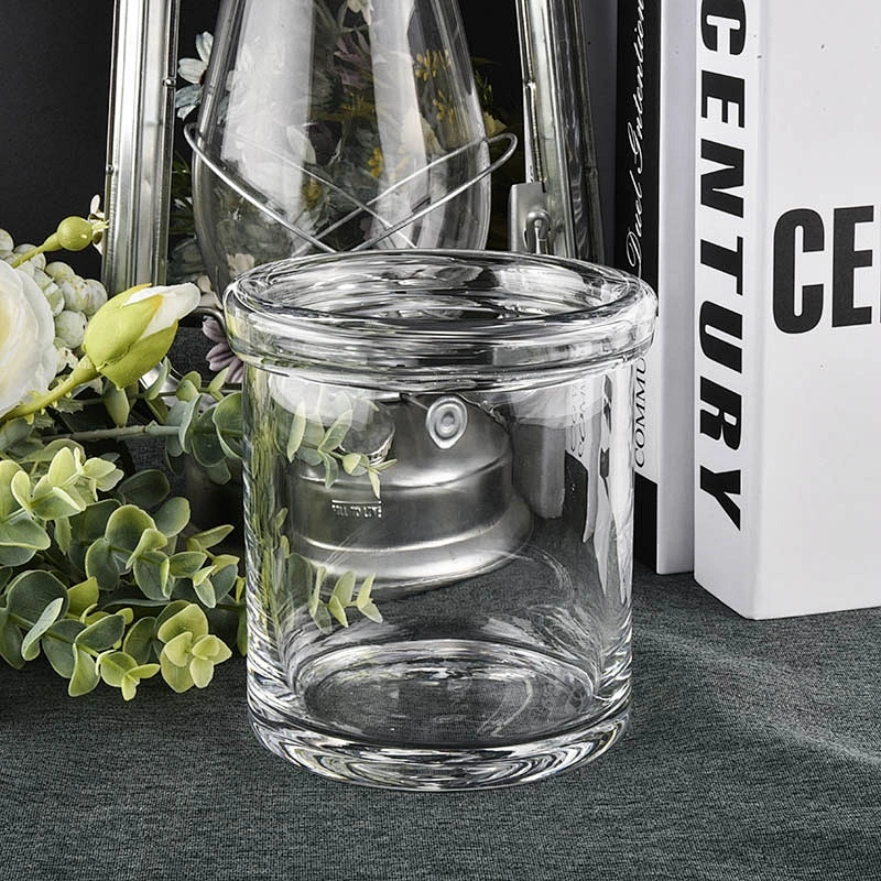 10oz 12oz Cylinder empty tealight Luxury glass candle jar