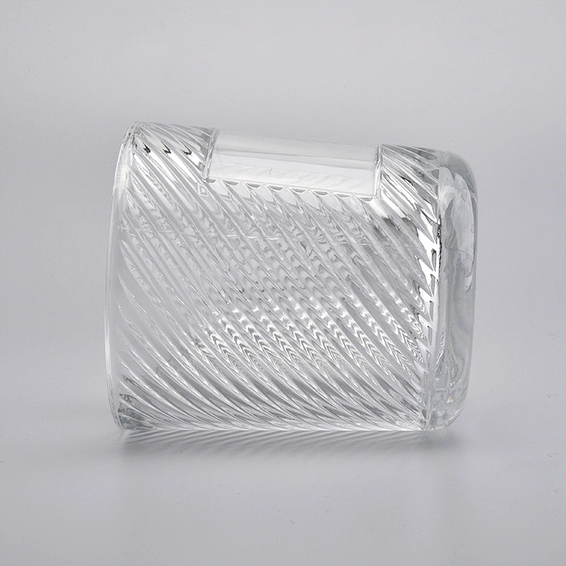 wholesale clear glass candle jars can be make different decoration candle holder