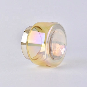 Wholesale amber candle jar glass home decoration