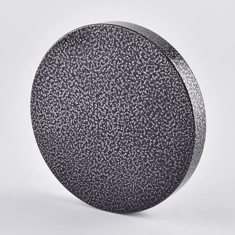 Wholesales round Custom grey metal lid for candle jars