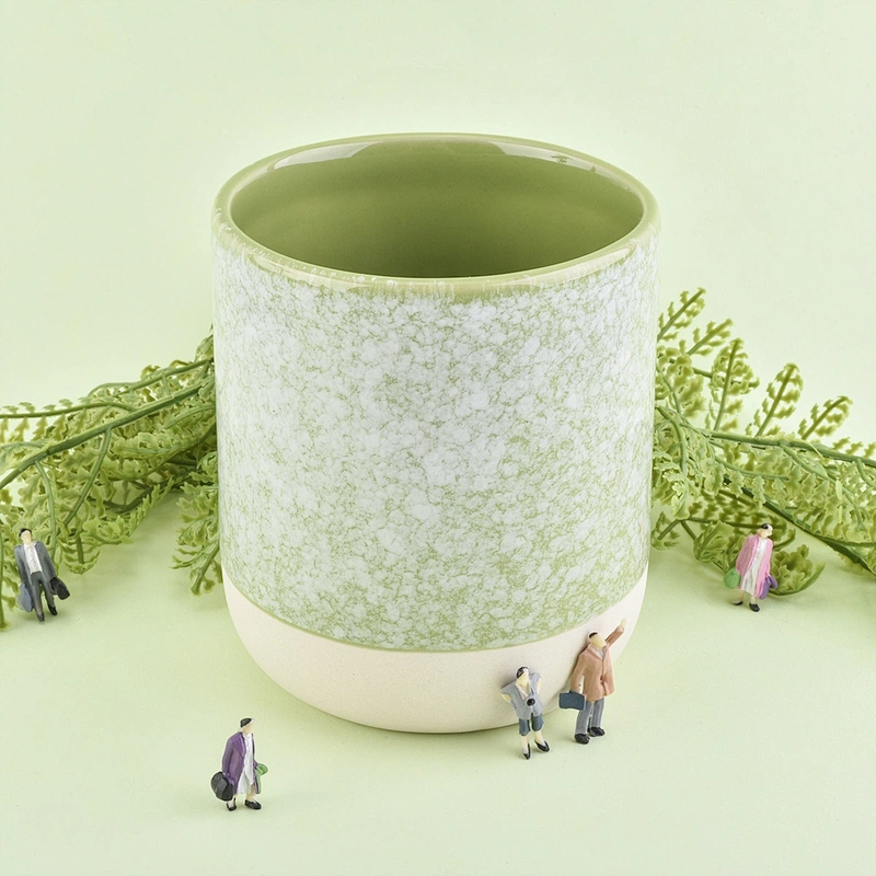 Wholesales Sunny design cylinder matte votive ceramic candle jars