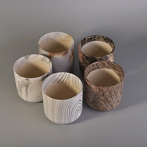 400ml Cylinder ceramic candle holders for home decor