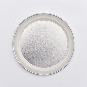 Tin Candle Holder Lids Silver Tin Covers for Jars Wholesales