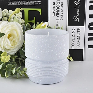 410ml colorful concrete candle holders for home decor