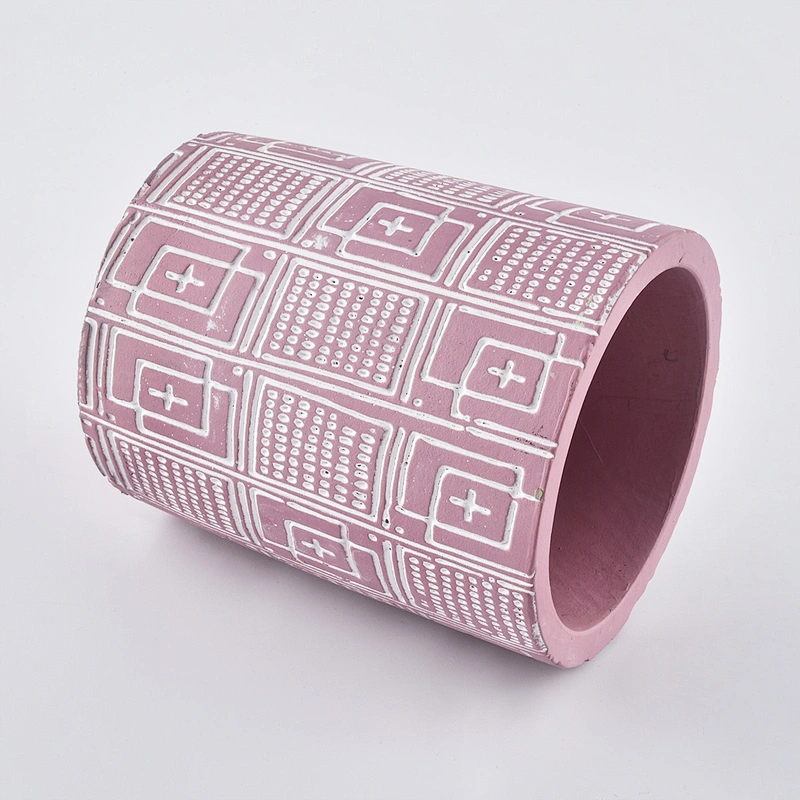 10oz Wholesales empty pink ceramic candle jars in bulk