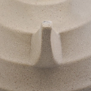 Round matte ceramic candle containers bowl votive pillar candle vessel with three footholds party decoration factory