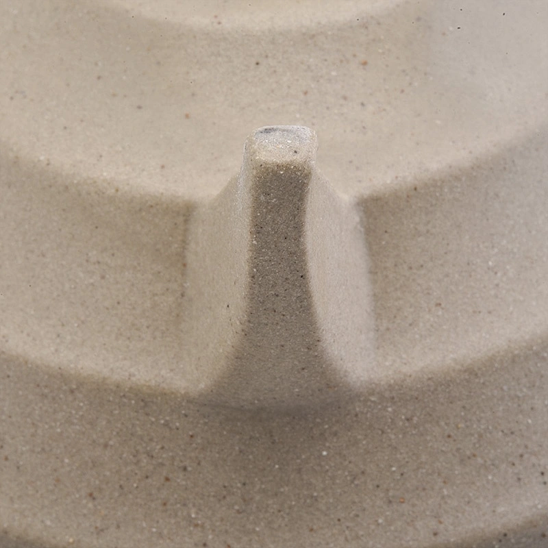 Round matte ceramic candle containers bowl votive pillar candle vessel with three footholds party decoration factory