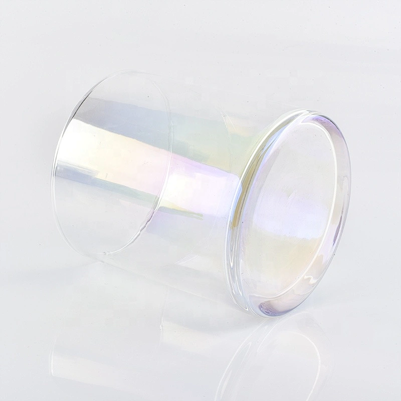 Transparent customized candle vessel glass candle jar wedding decoration in bulk