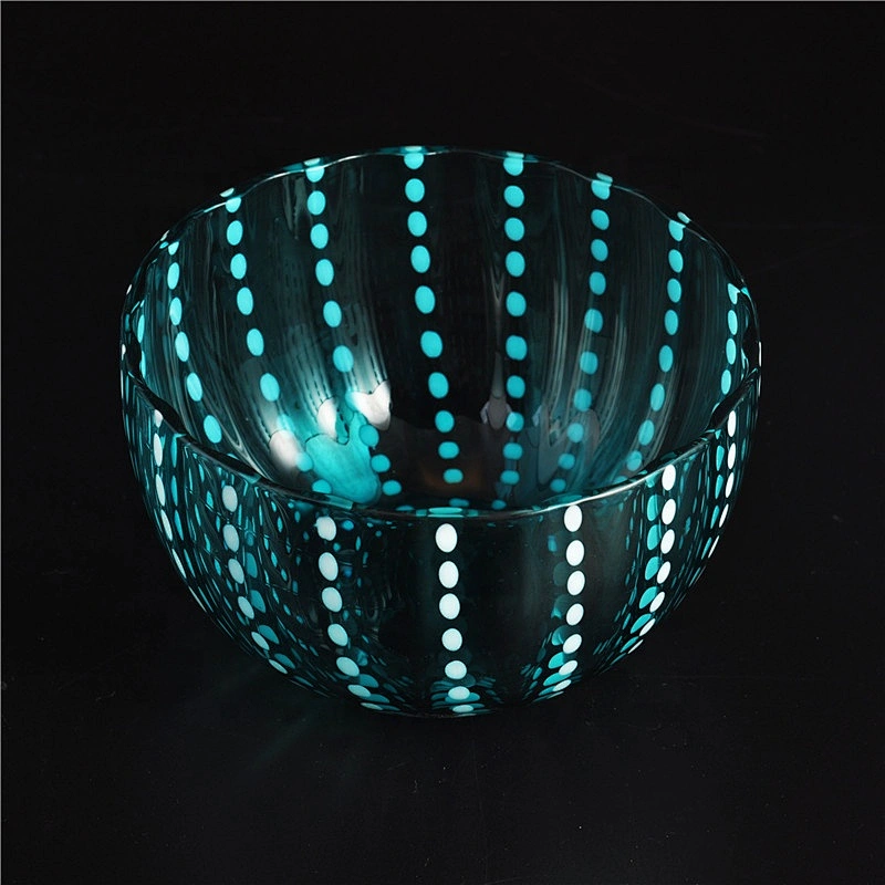 Sunny custom blue crystal luxury candle glass holder
