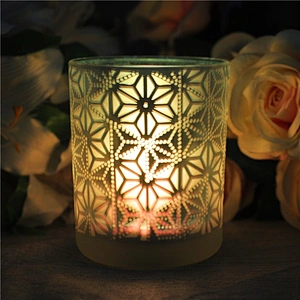 12oz mercury tealight matte candle holders glass